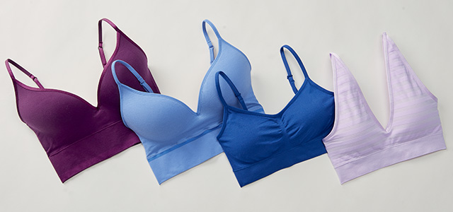 bralettes laydown.