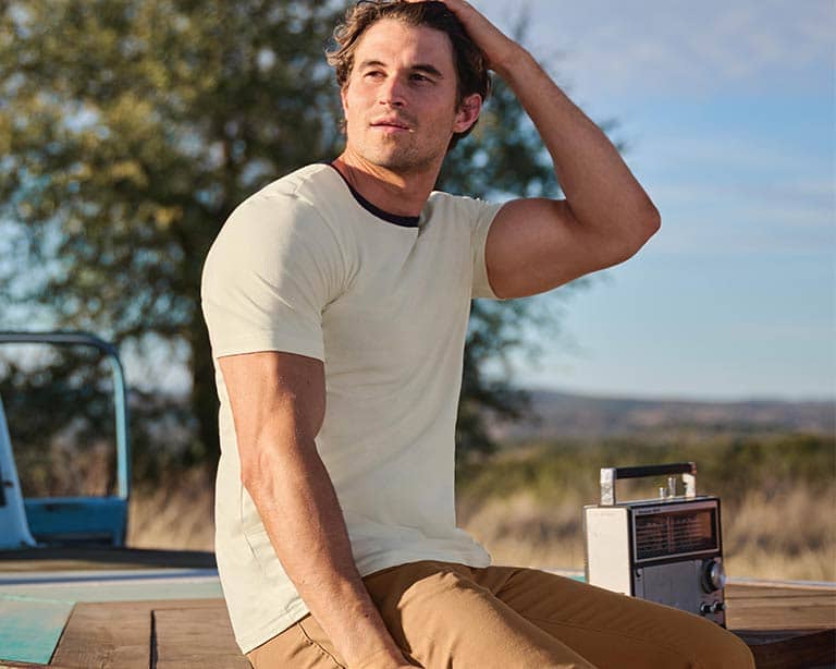 Man wearing Made2Fit T-shirt