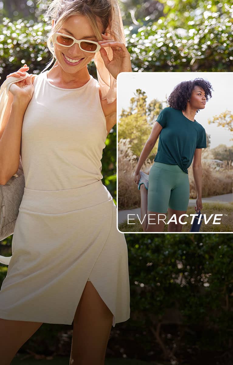 2 woman outside wearing everactive clothing