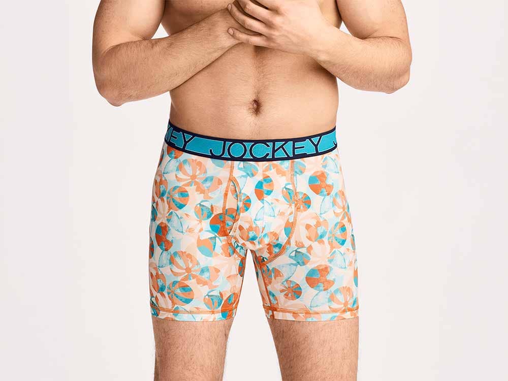 Man wearing Active Microfiber 5" Boxer Brief