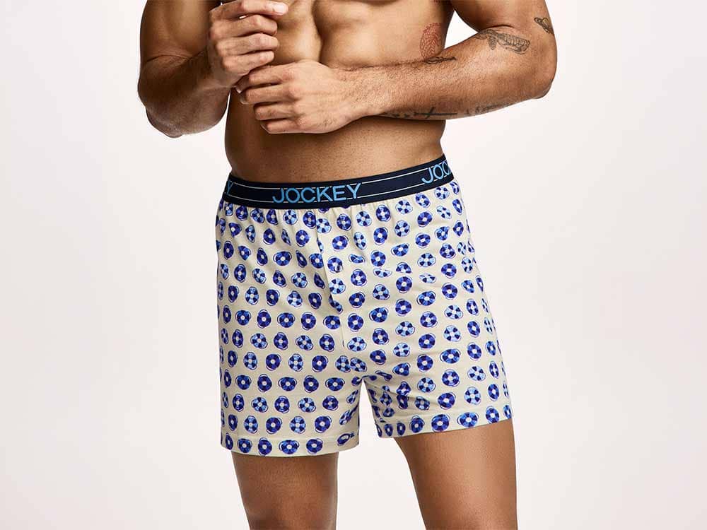 Man wearing ActiveBlend® Knit 5" Boxer