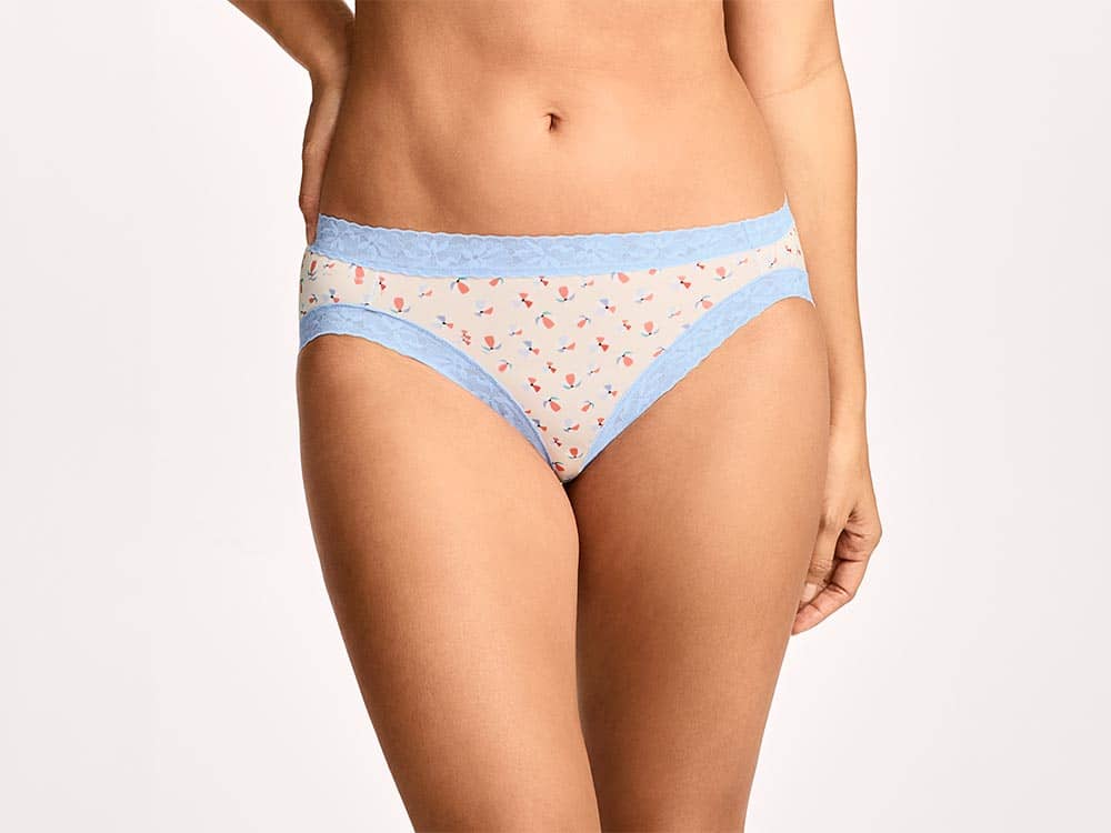 Woman wearing Soft Stretch Lace Microfiber Bikini