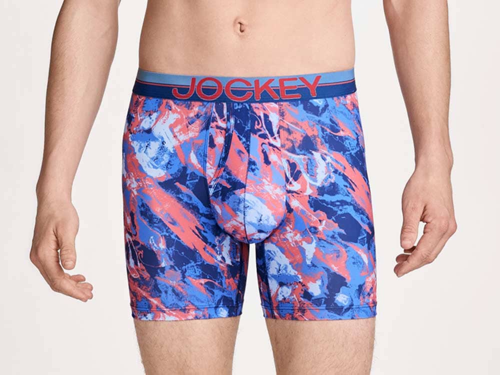 Man wearing Infinite Cool Microfiber Stretch 6" Boxer Brief