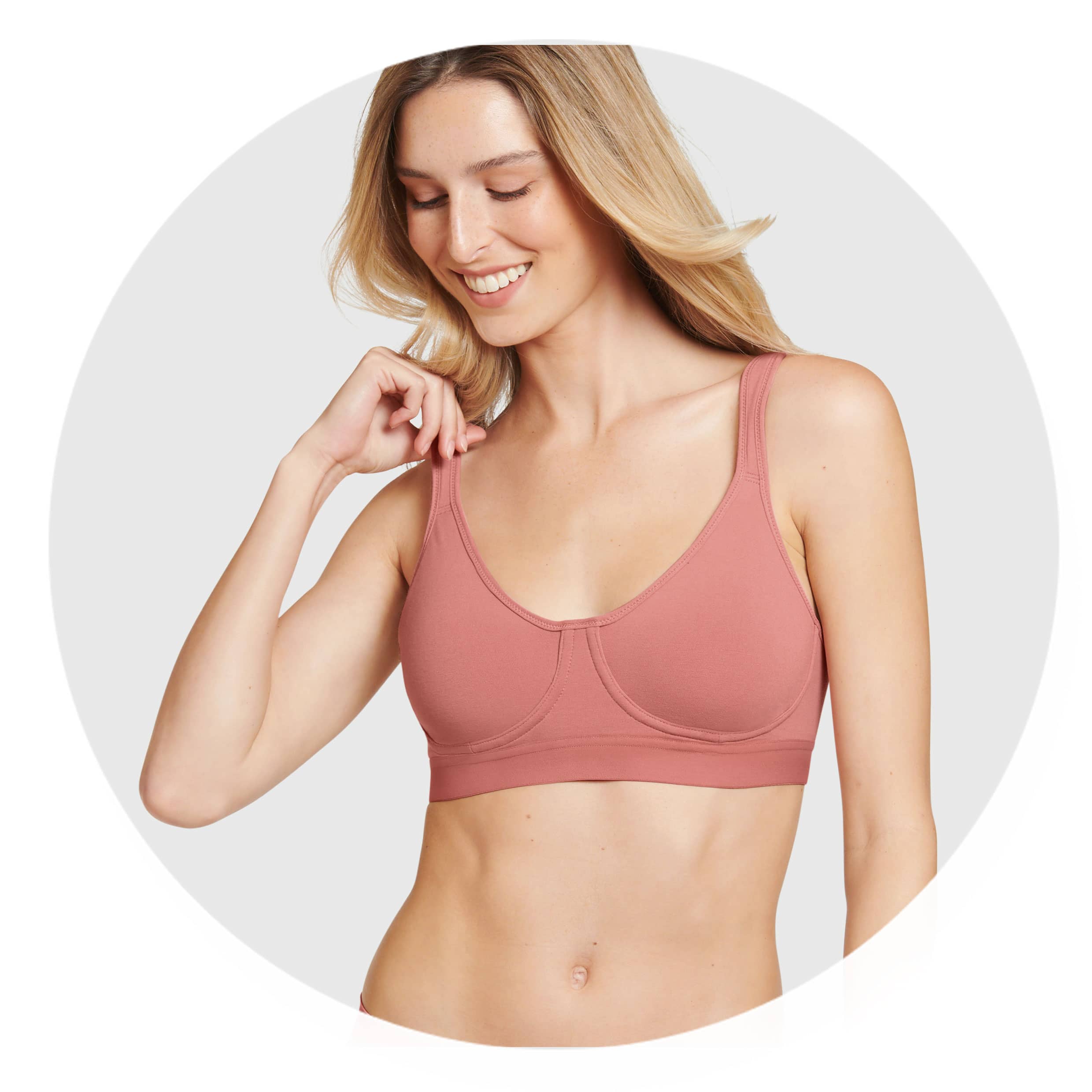 QCC Jockey Forever Fit Unlined 3 Pack Bra Colour Nude Multi Large RRP £62.