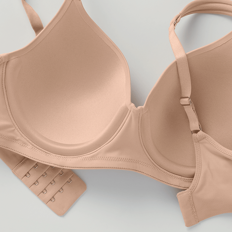 Buy Women's Wirefree Padded Super Combed Cotton Elastane Stretch Full  Coverage Sleep Bra with Removable Pads and Ultrasoft Underband - Mocha ES04