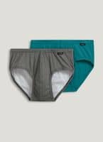 Jockey Men's Underwear Elance Poco Brief - 2 Pack, Turquoise geo/Iron Grey,  L,  price tracker / tracking,  price history charts,   price watches,  price drop alerts