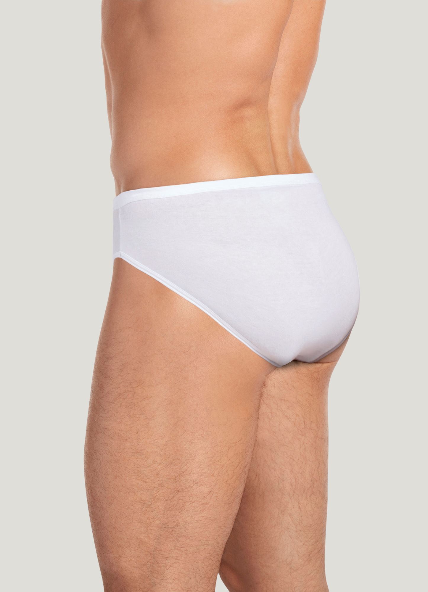 6 in a Pack Stanford Full Cut Briefs Size 44 Classic Fit White 100% Cotton