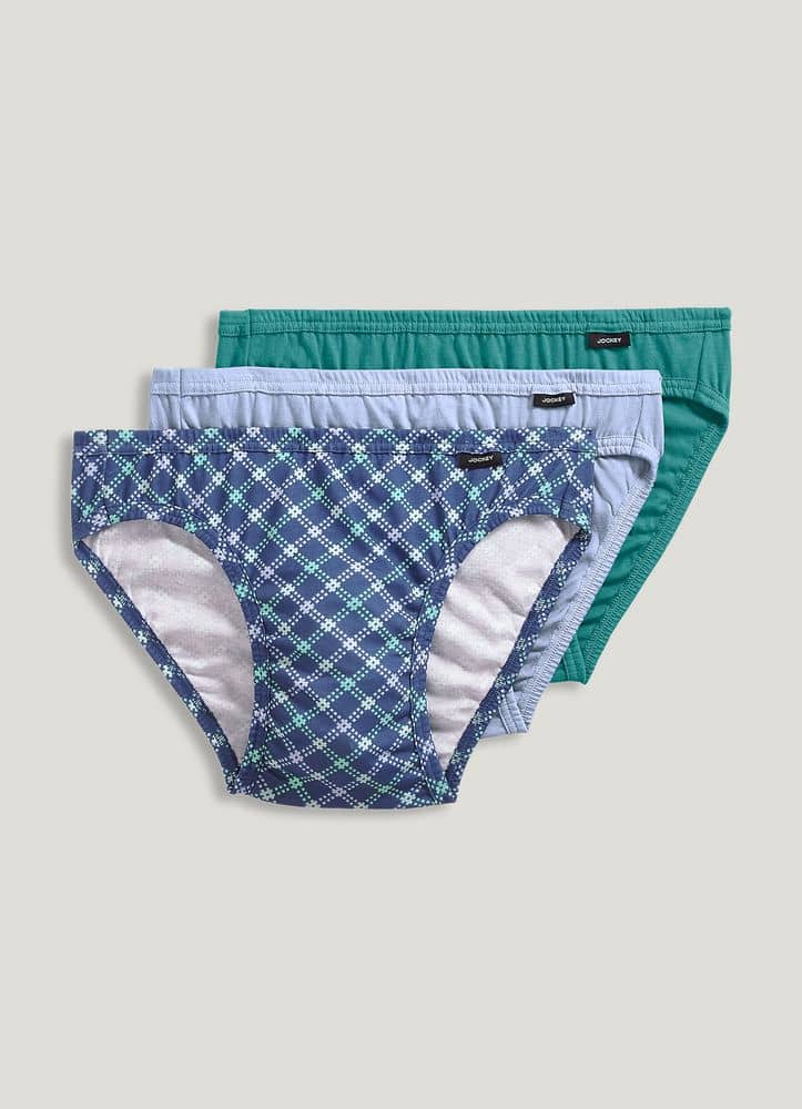 3 Pack Jockey Men's Underwear Elance String Bikini 