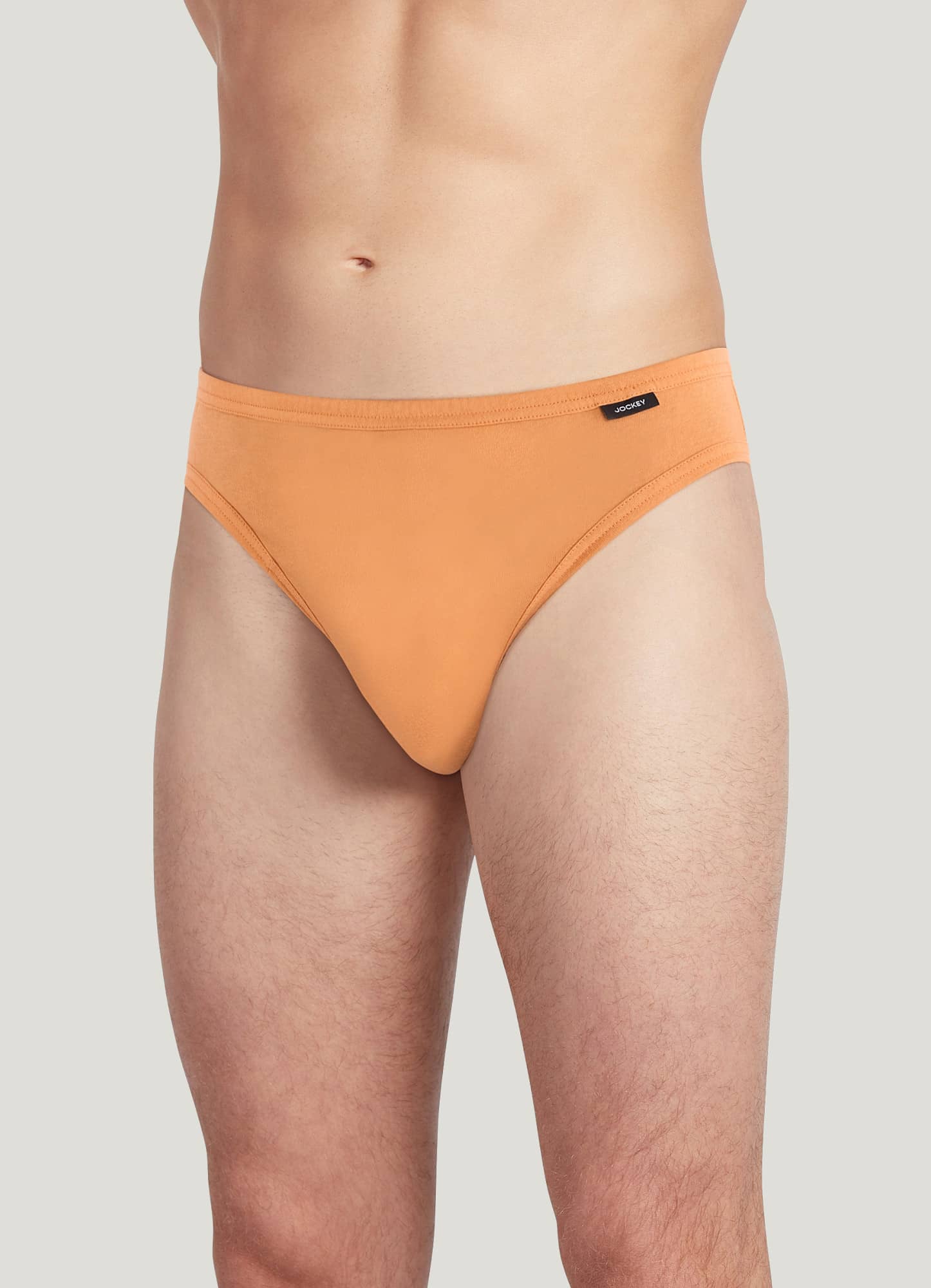 Jockey Men's Underwear Elance String Bikini - 2 Pack, Tawny Port