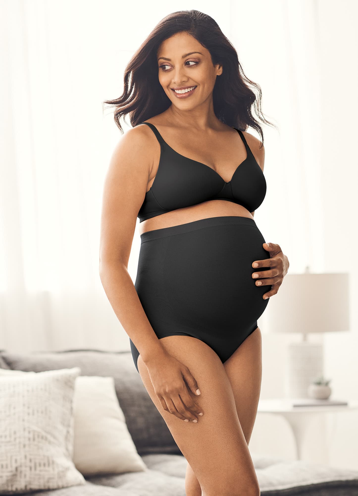 Graphene Maternity Underwear with High Waist and Belly Support
