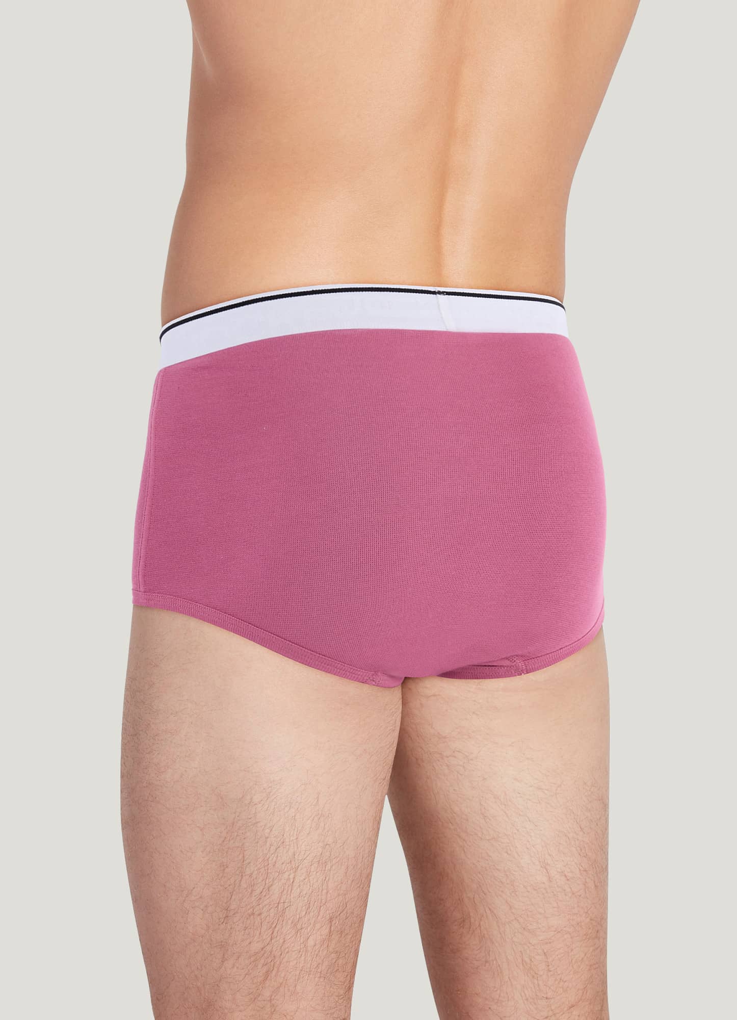 Men's Jockey Underwear 3-pack WHITE Color Bikini Briefs 100