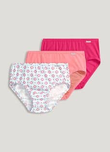 RYRJJ Womens Underwear Cotton Bikini Panties Lace Soft Hipster Panty Ladies  Stretch Full-Coverage Briefs (Regular&Plus Size)(Hot Pink,5XL)