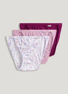 Jockey Women's Underwear Plus Size Elance French Cut - 6 Pack,  Ivory/Light/Pink Shadow, 11