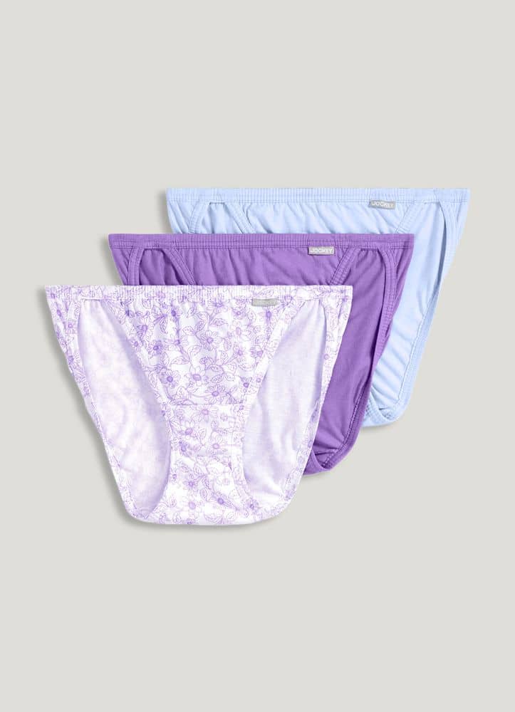 Buy Leading Lady Everyday Cotton Low-rise Solid Thongs Pack Of 3 -  Multi-Color Online