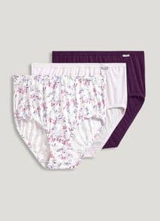 Jockey Women's Underwear Plus Size Elance French Cut - 3 Pack, Marina  Blue/Simple Scatter Dot/Simple Spring Bouquet, 5 : : Fashion