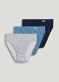 JINSHI 3 Pack Women's Briefs Underwear Hi-Cut Soft Cotton Viscose