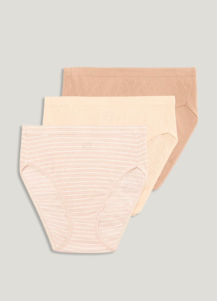 Jockey Women's Underwear Seamfree Breathe French Cut 3 Pack 