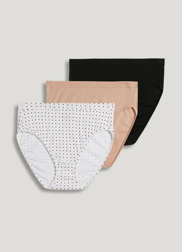 Women's Jockey 3-Pack French Cut Classic Comfort 9/XXL Cotton Underwear