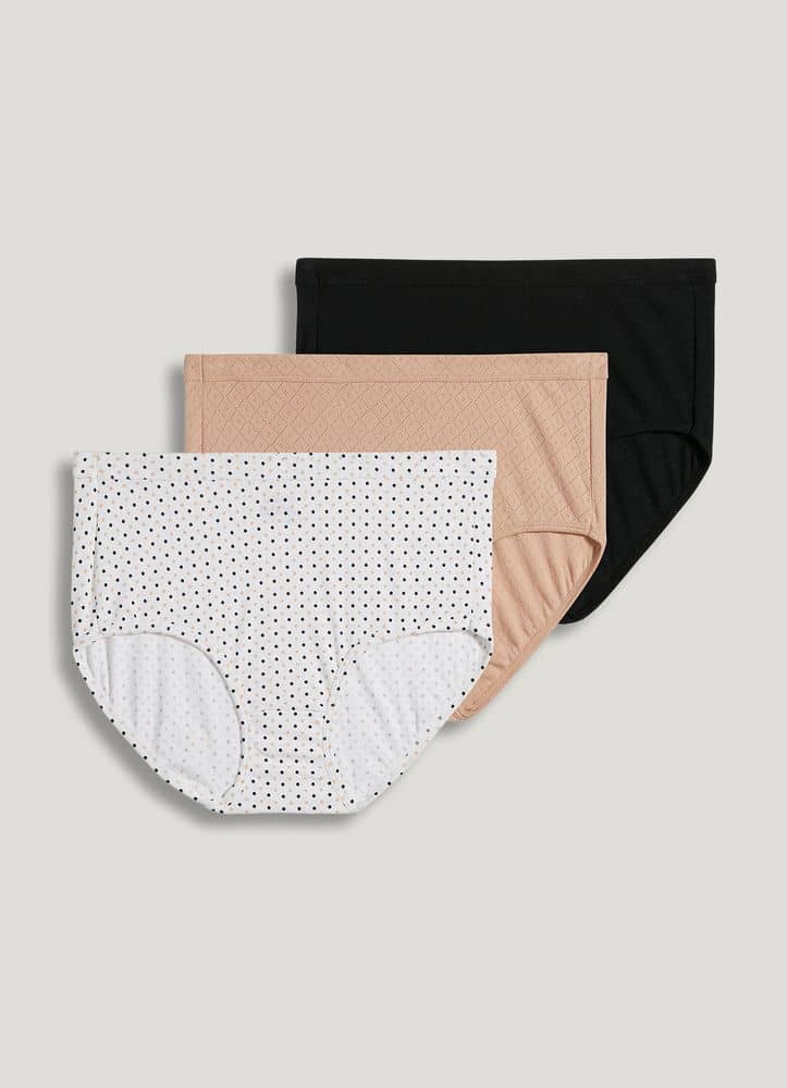 Cottonique Women's Low rise contoured brief (2 pack), 4 at  Women's  Clothing store: Briefs Underwear