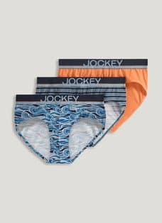 Jockey Underwear Elance Poco Brief 2 Pack Joy Stripe Grey Green