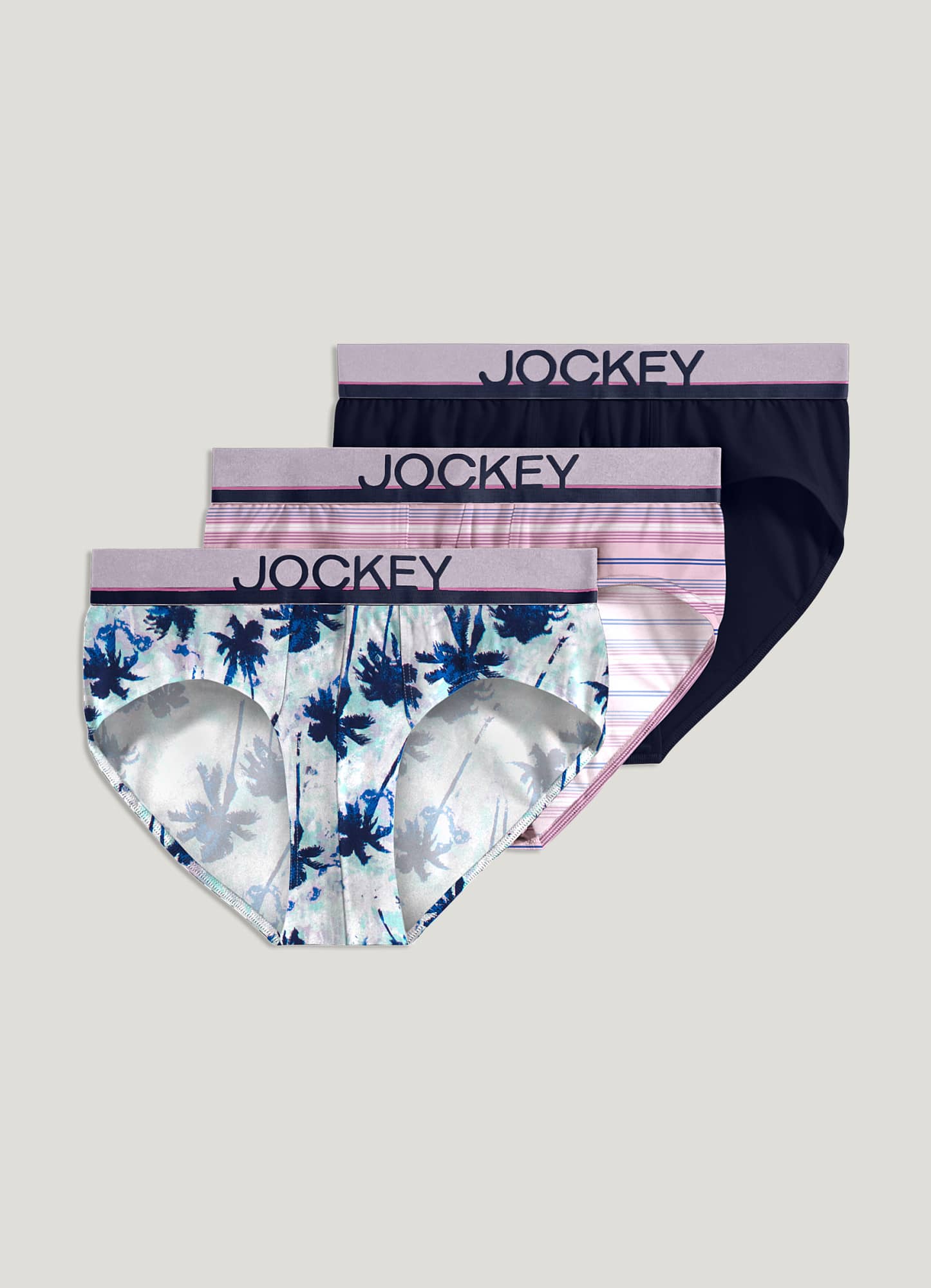 Women Jockey 3-Pack French Cut (Heather Blue/Deep Blue) Cotton Comfort  Underwear