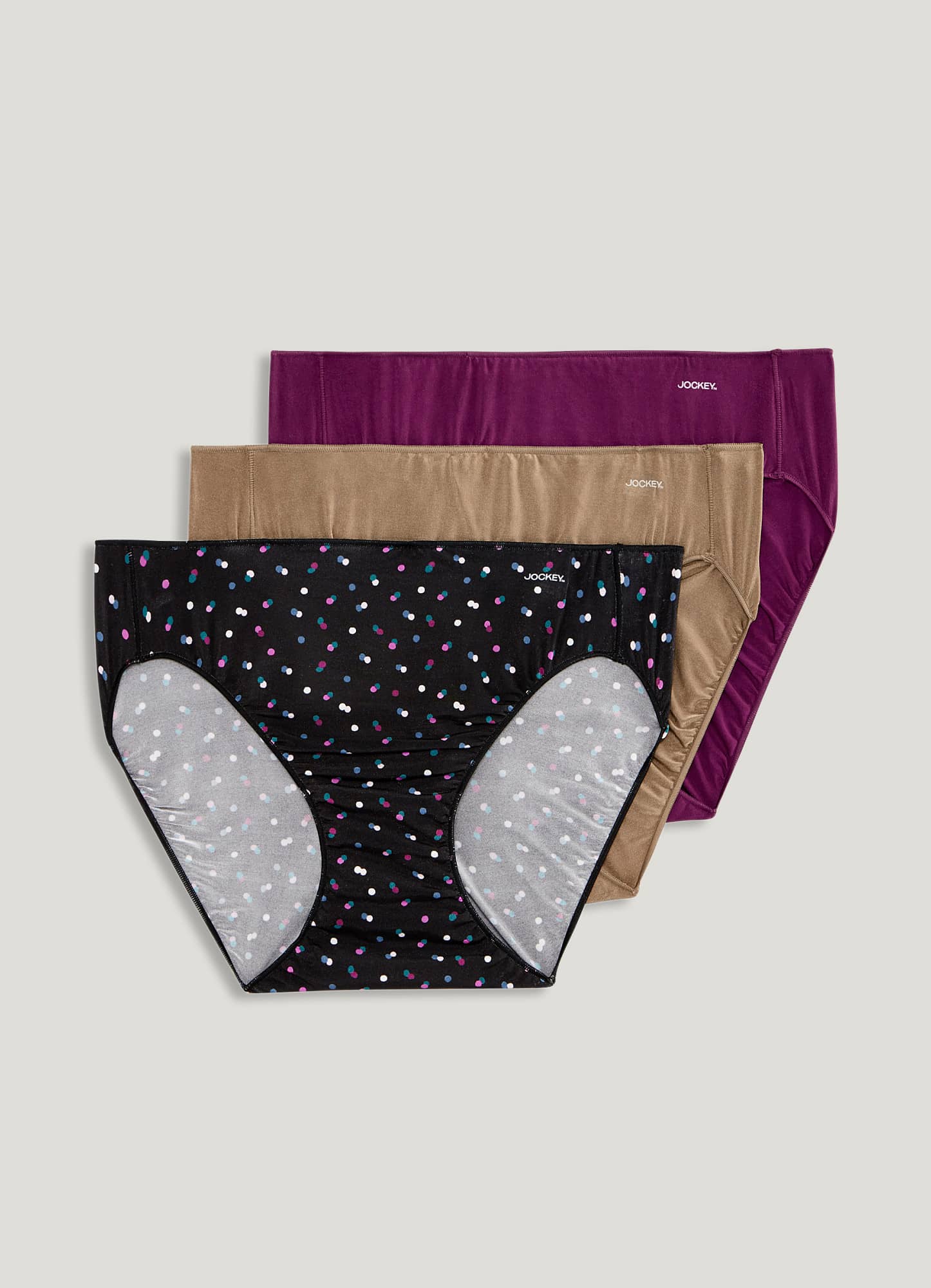 Womens Jockey No Panty Line Bamboo Bikini Brief Undies Knickers 3 Pack –  Collins Clothing Co