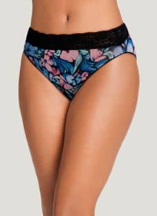 Jockey Women's Tactel Lace Full Rise Brief, No Panty Line Promise, 3-Pack