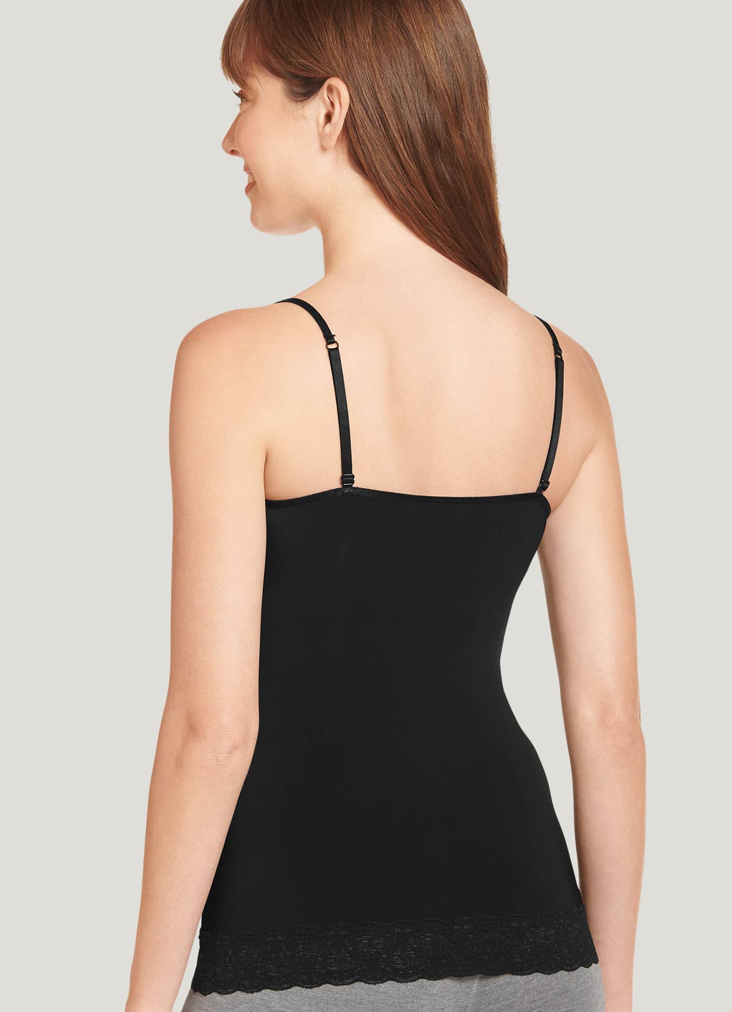 Silk camisole with French Chantilly lace Amour Top MA14