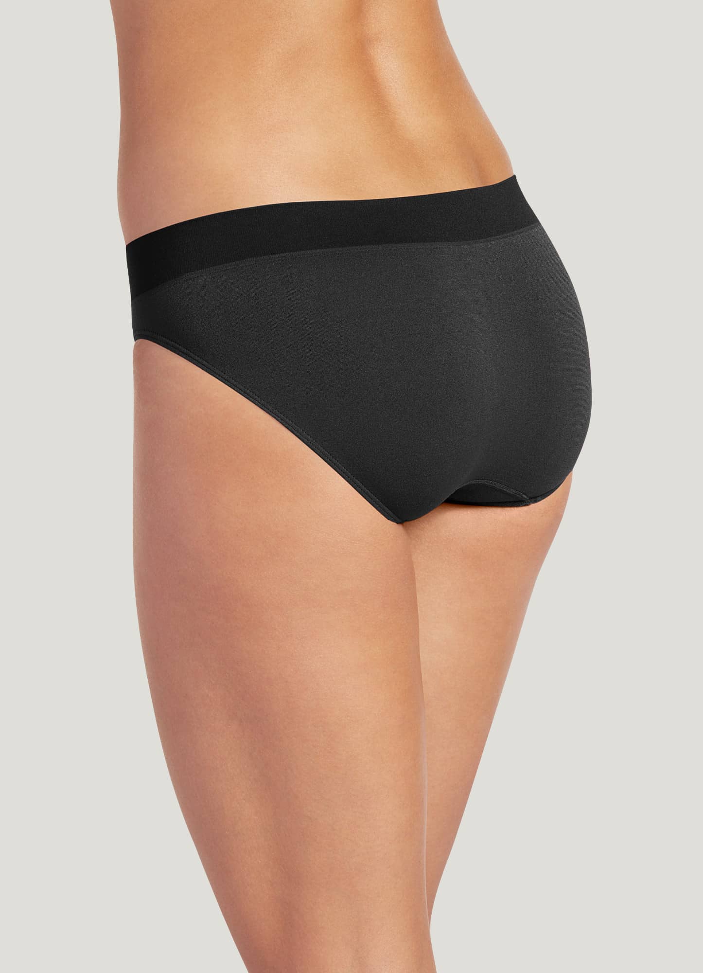 Buy Women's Medium Coverage Micro Modal Elastane Stretch Mid Waist Bikini  With Concealed Waistband and StayFresh Treatment - Black 1803