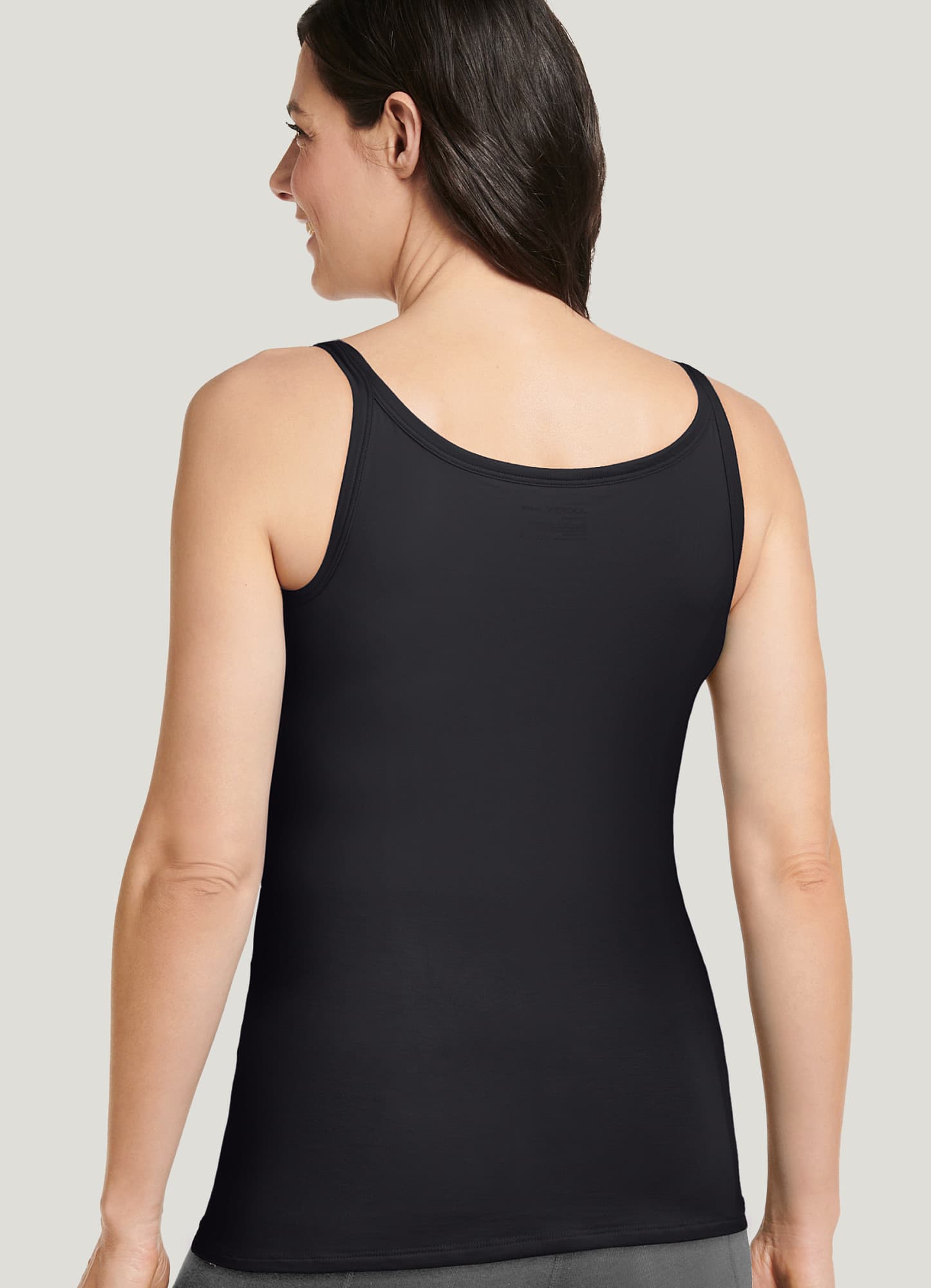 Jockey Essentials Women's Seamfree Slimming Tank Top Shirt Small Beige