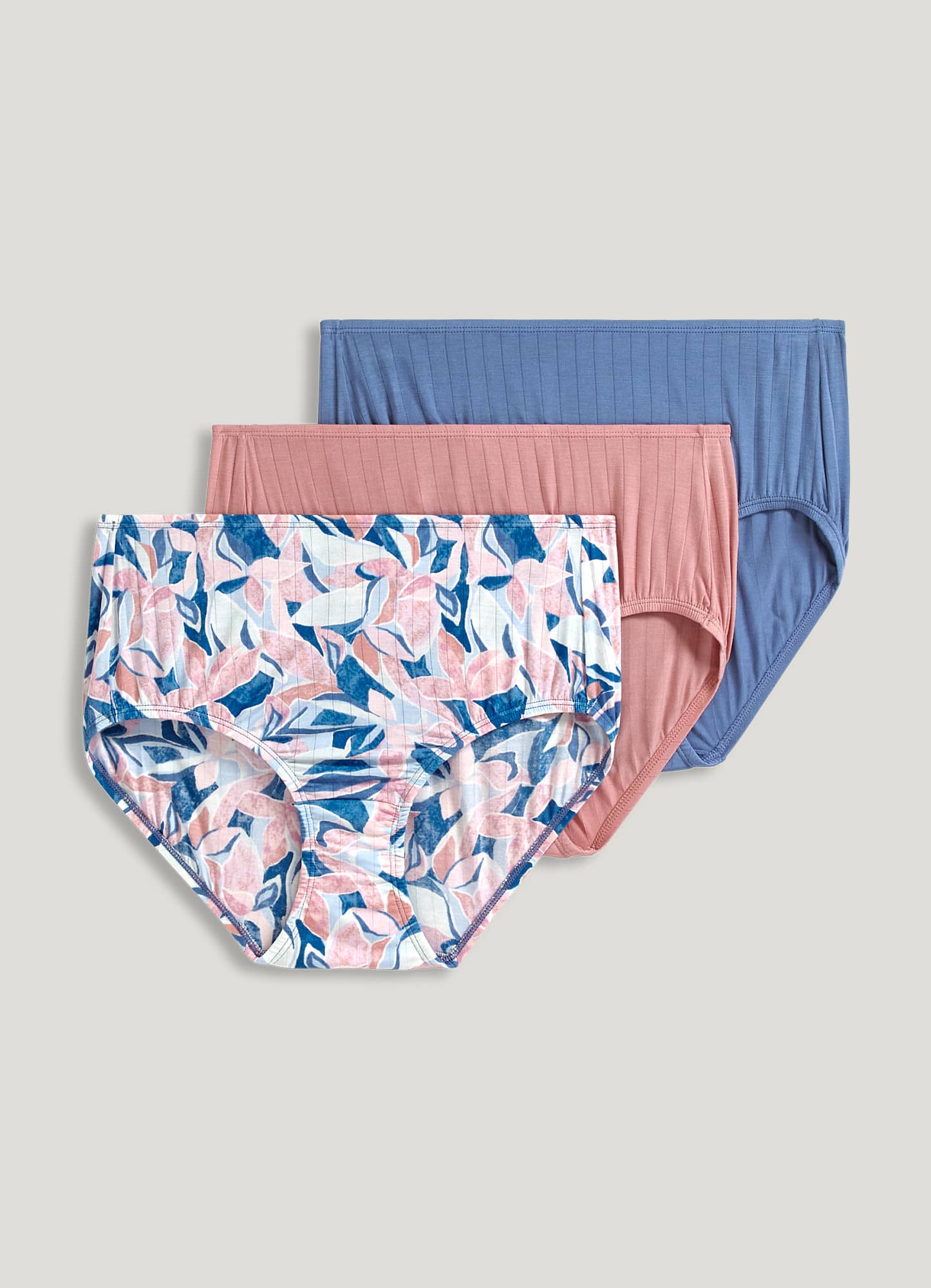 Jockey® Supersoft Breath French Cut Underwear - Blue Floral, 3 pk - Fred  Meyer