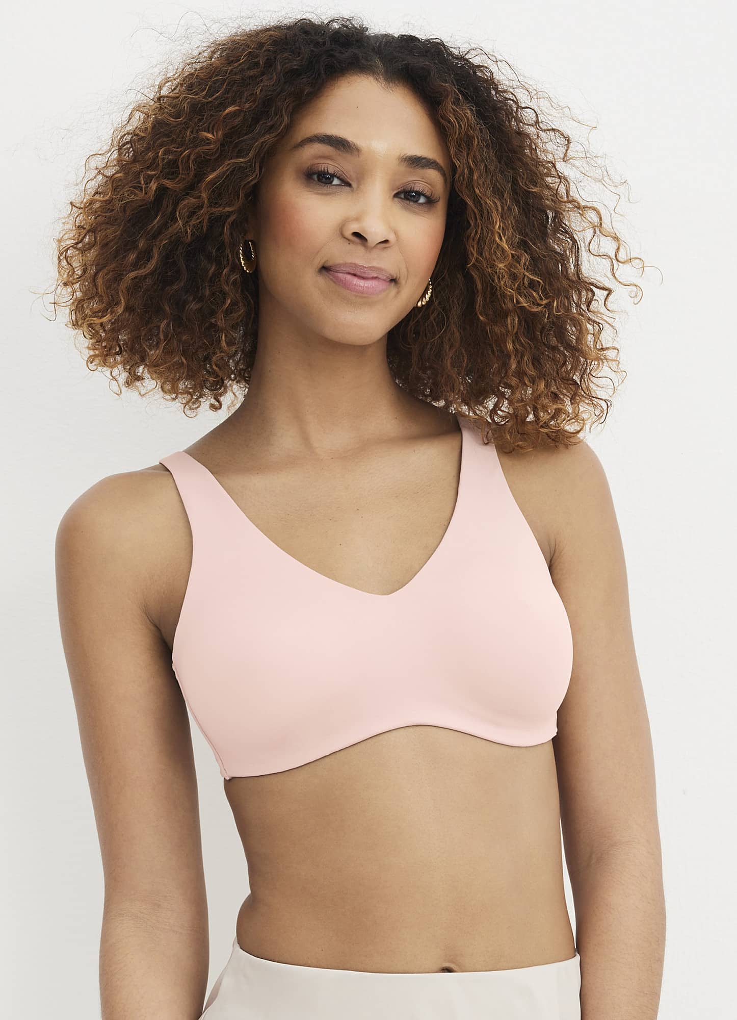 Tank Comfort Bras for Women Color Block T-Shirt Bra Wireless No Show Push  Up for Everyday Full-Coverage Smoothing