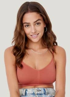Modern Micro Bralette with Adjustable Straps Ripe Fig
