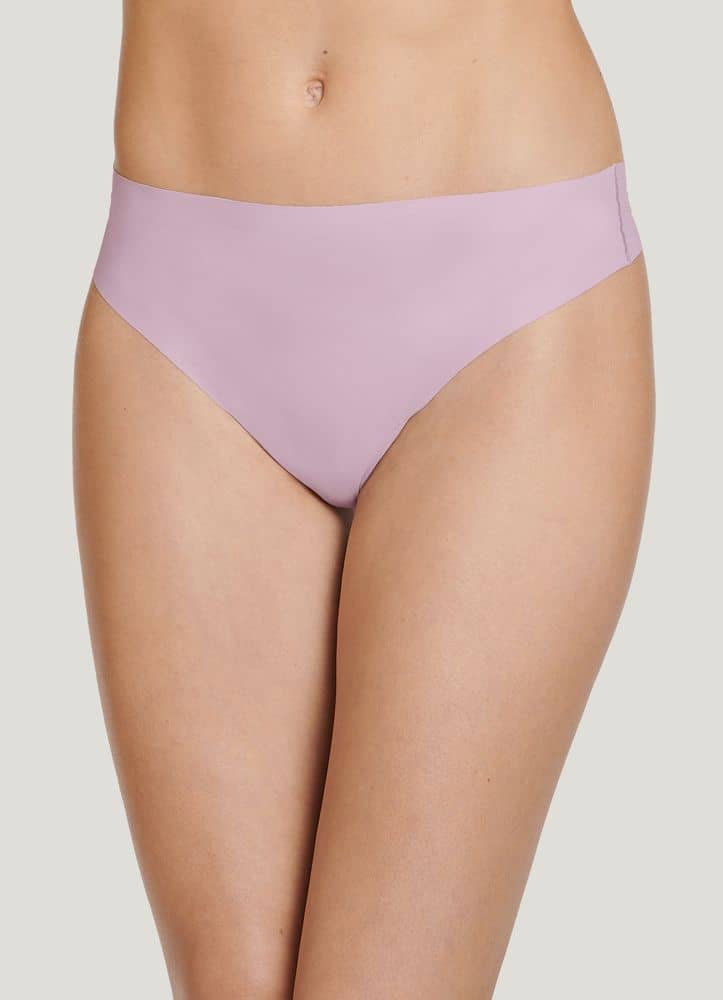 Microfiber No-show Thong Panty - Dusty pink