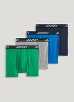 Jockey Men's Underwear Lightweight Cotton Blend 5 Boxer Brief - 4 Pack :  : Clothing, Shoes & Accessories