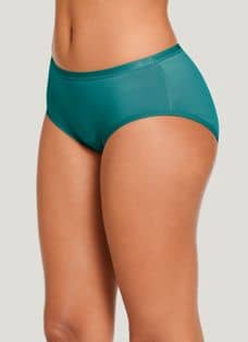Jockey Women's Underwear Worry Free Cotton Stretch Moderate Absorbency  Hips, Dusk Blue, XS at  Women's Clothing store