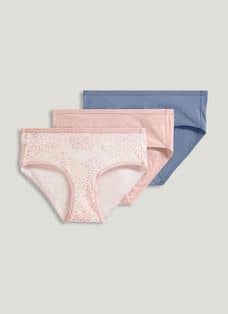 Shadowline Women's Nylon Hipster Panty 3-Pack Assorted Colors - 8