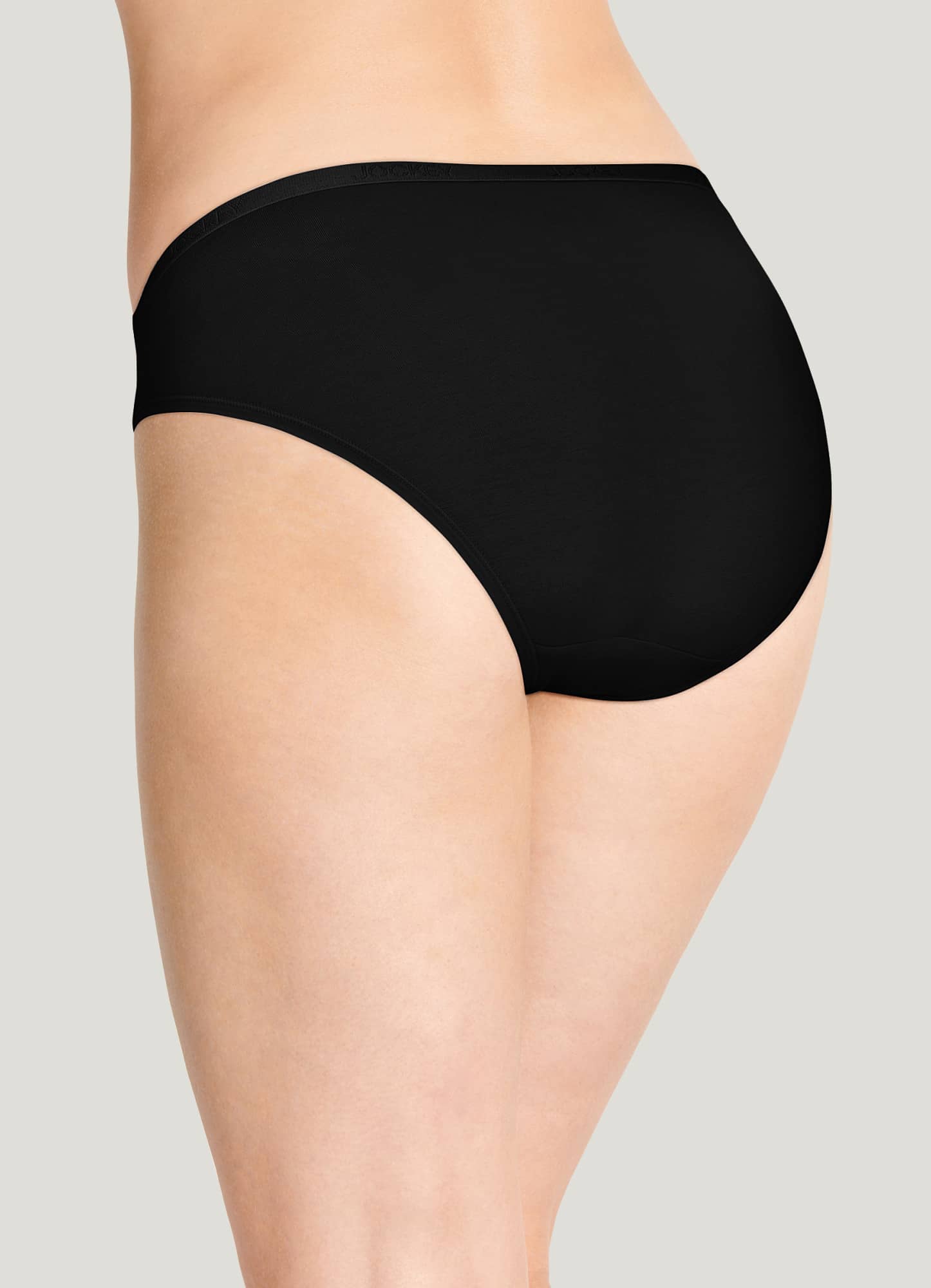 Jockey Women's Underwear Organic Cotton Stretch Logo Bikini - 6 Pack