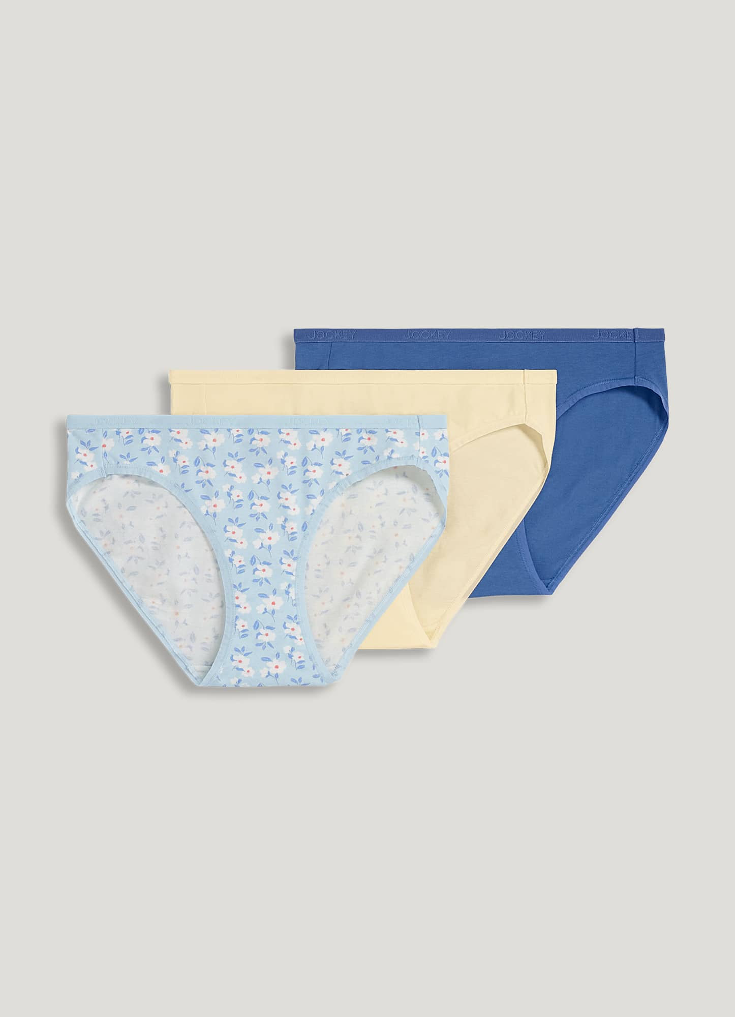 Jockey Organic Cotton Stretch Logo Bikini - 3 Pack