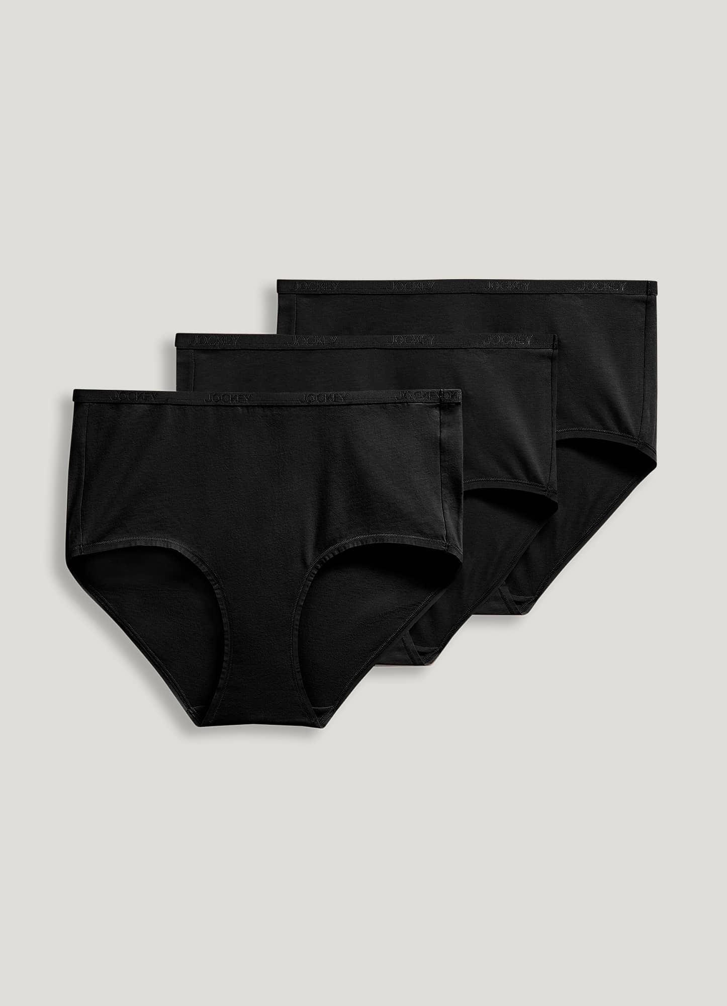 Jockey Organic Cotton Stretch Logo Modern Brief - 3 Pack