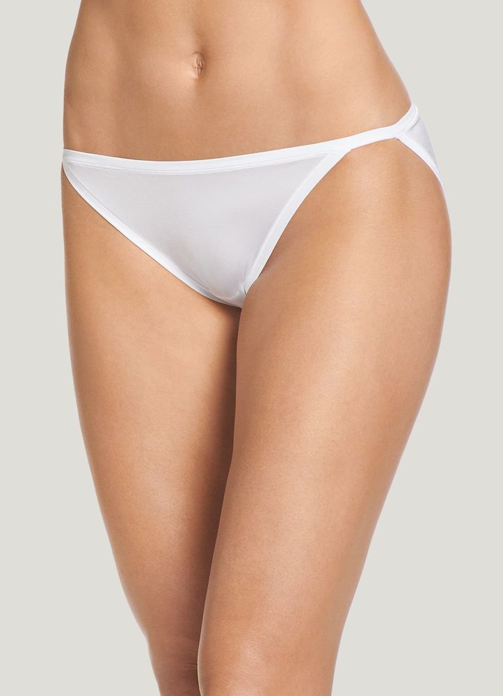 Jockey Women's Underwear Smooth & Radiant Modern Brief, White, 6 at   Women's Clothing store