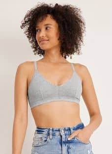 Jockey Women's Forever Fit Supersoft Modal V-neck Molded Cup Bra M Grey  Seed : Target
