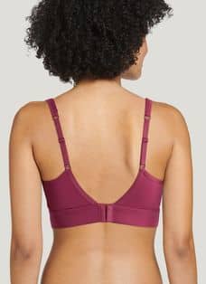 Jockey Women Forever Fit V-neck Molded Cup Lace Bra 2x Harbor Grey : Target