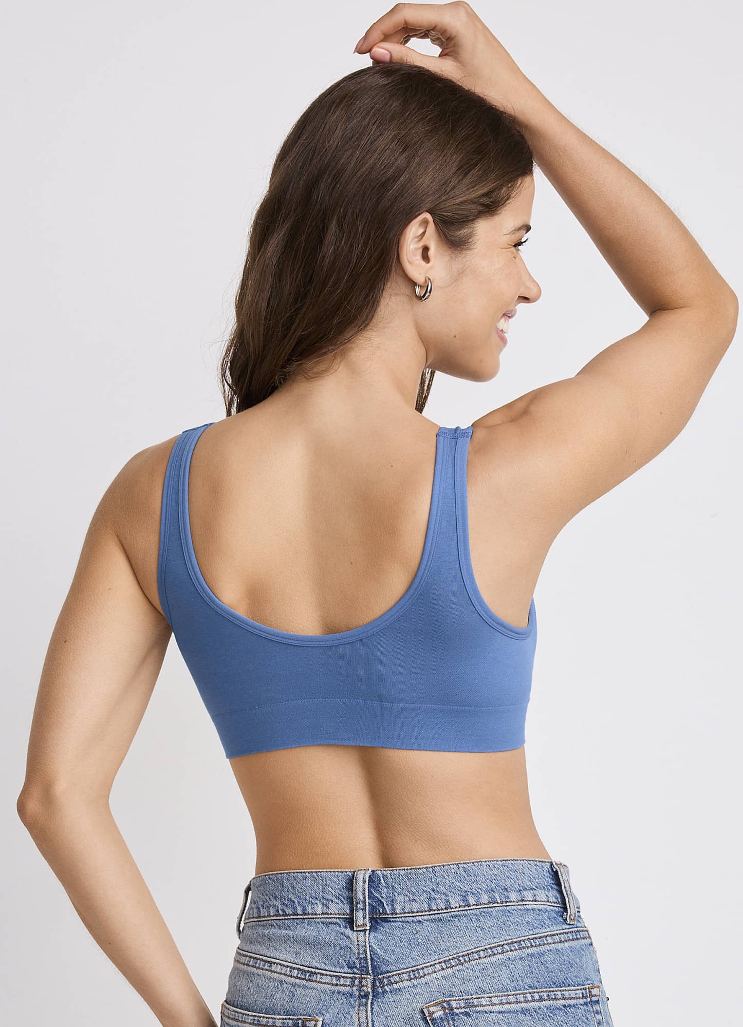 baby blue bralette top