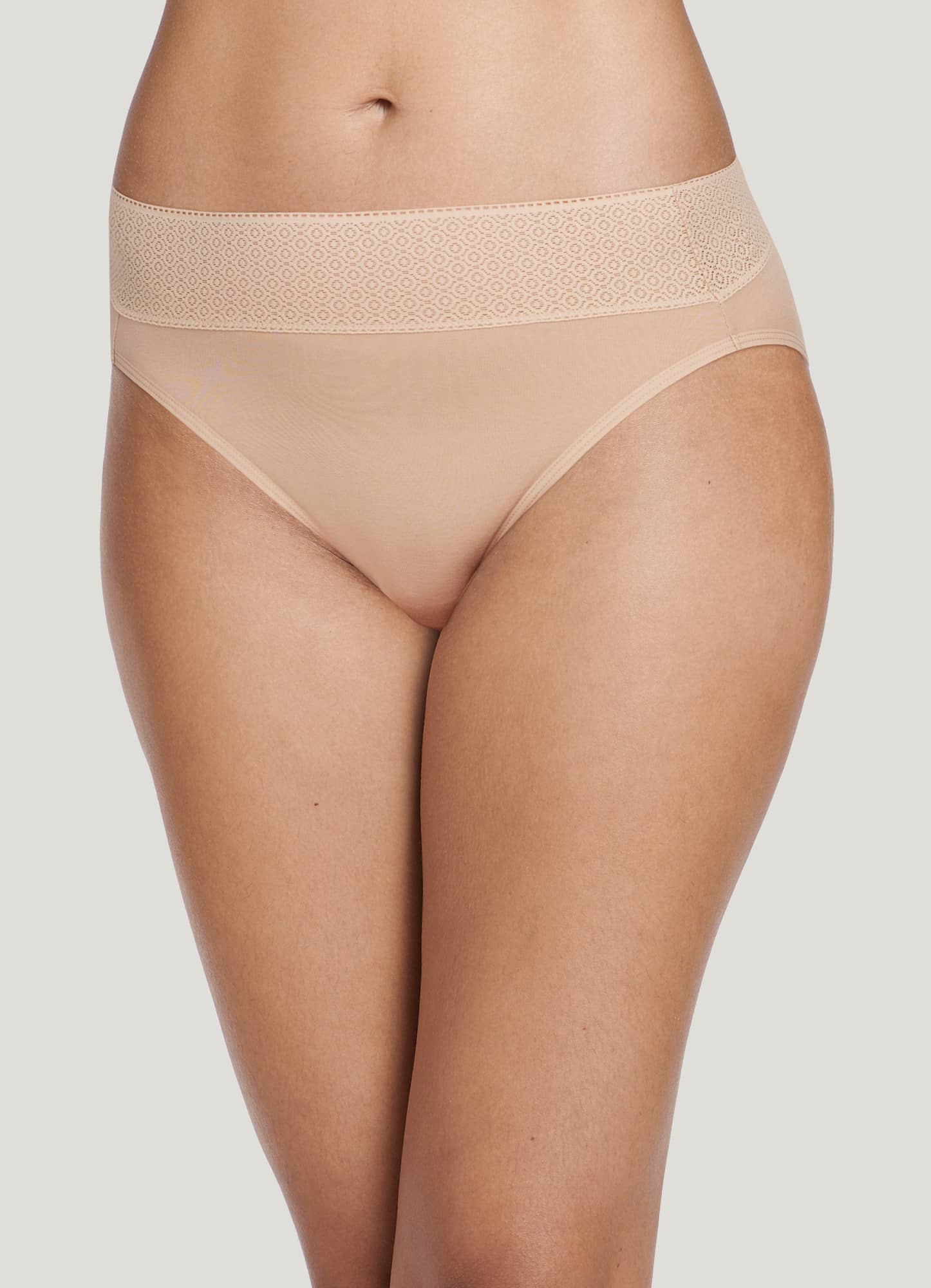 Jockey Women's Underwear Cotton Stretch Hi Cut, Caspian Sea