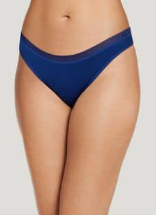 Jockey Smooth & Shine Seamfree Lace Thong (Various Size in Just Past Midnight)