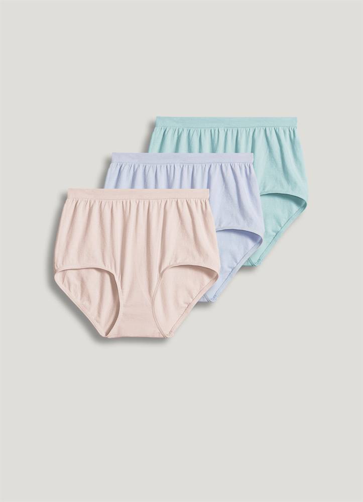 Jockey Women's Underwear Comfies Cotton Brief - 3 Pack, Deep