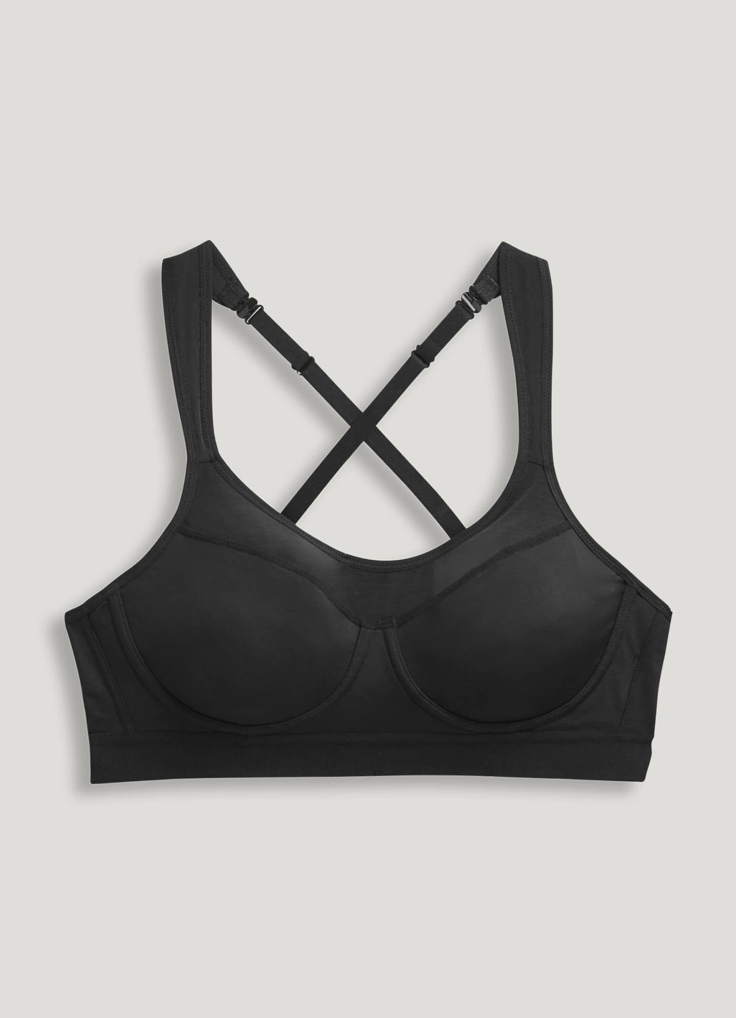 Black jockey size medium sports bra with padding 92% - Depop