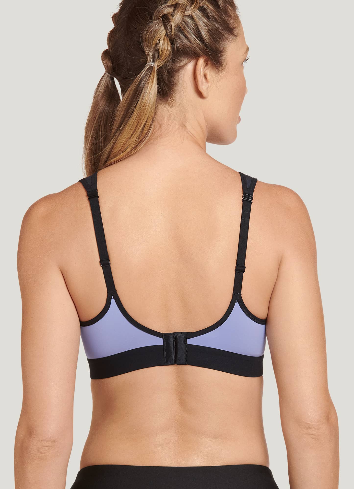 Jockey Women's Bra Forever Fit Mid Impact Molded Cup Active Bra, Black, S  at  Women's Clothing store