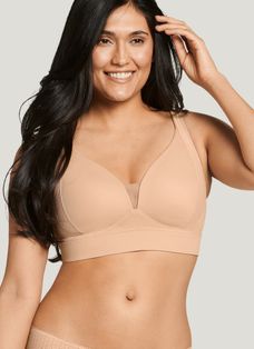 As Is Jockey Set of 2 Forever Fit Molded Cup Soft Touch Lace Bra